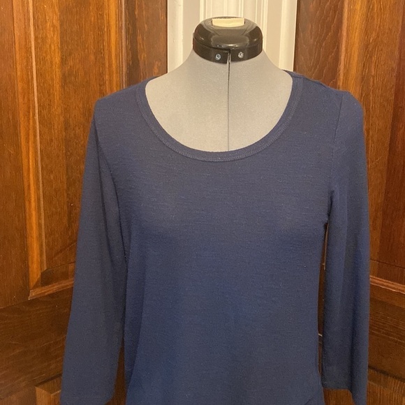 Westport blue High-Low Layered Paisley Print Top - Picture 2 of 6